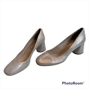Donald Pliner Camy Gold Metallic Leather Pump